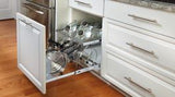 Rev-A-Shelf 20.75-in W x 18-in H 2-Tier Pull Out Metal Soft Close Basket