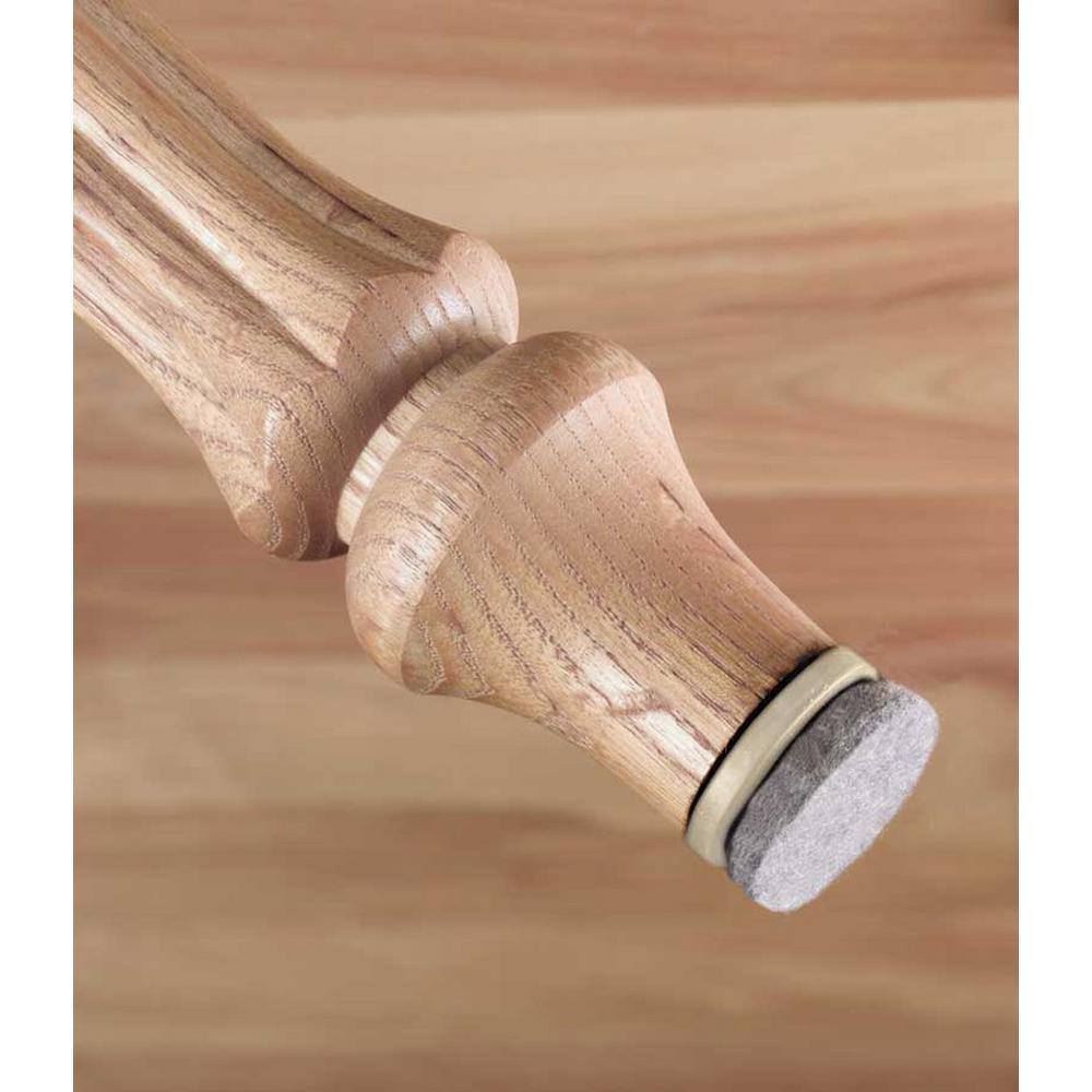 Assorted Beige Nail-on Glides with Felt Pad Base (20-Pack) - Super Arbor
