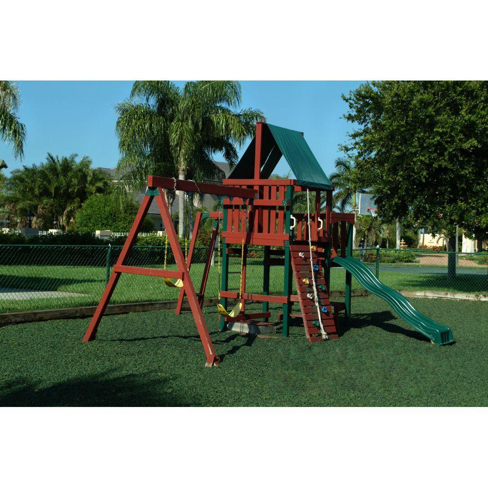 76.9 cu. ft. Green Rubber Mulch - Super Arbor