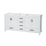 Sheffield 59 in. Double Vanity Cabinet Only in White - Super Arbor