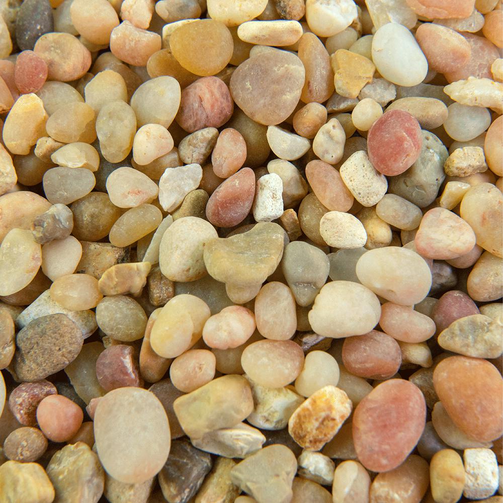 Southwest Boulder & Stone 0.50 cu. ft. 3/8 in. White Ice Bagged Landscape Rock and Pebble for Gardening, Landscaping, Driveways and Walkways