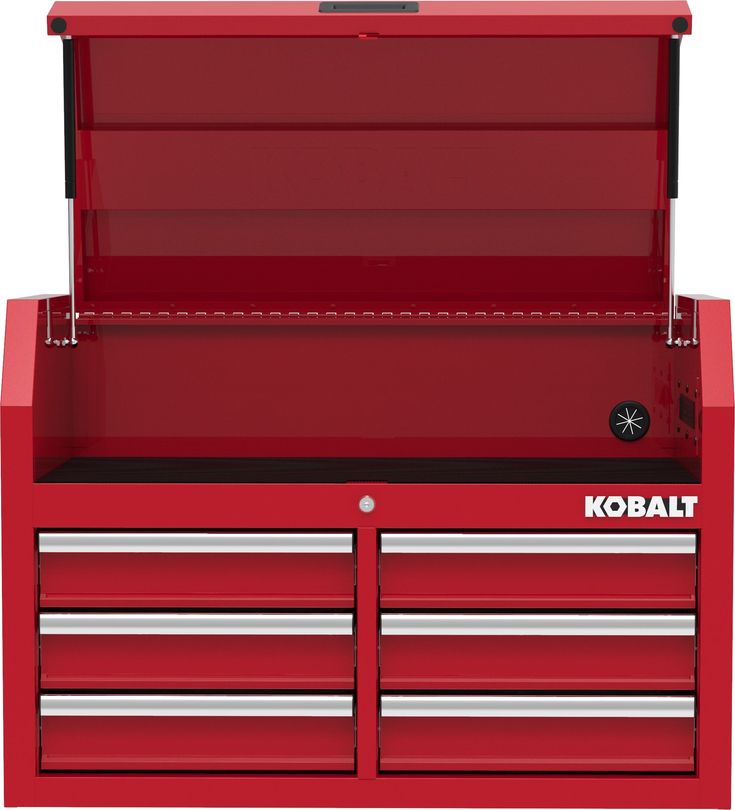 Kobalt 36-in W x 18-in H 6-Drawer Steel Tool Chest (Red)