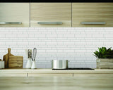 LongKing White Subway 12 in. x 12 in. Peel and Stick Wall Tile Backsplash (10-Pack)