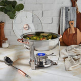 4 Qt. Stainless Steel Round Chafing Dish (8-Piece)