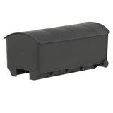 Patriot Large, Plastic, Post-Mount Mailbox, Black - Super Arbor