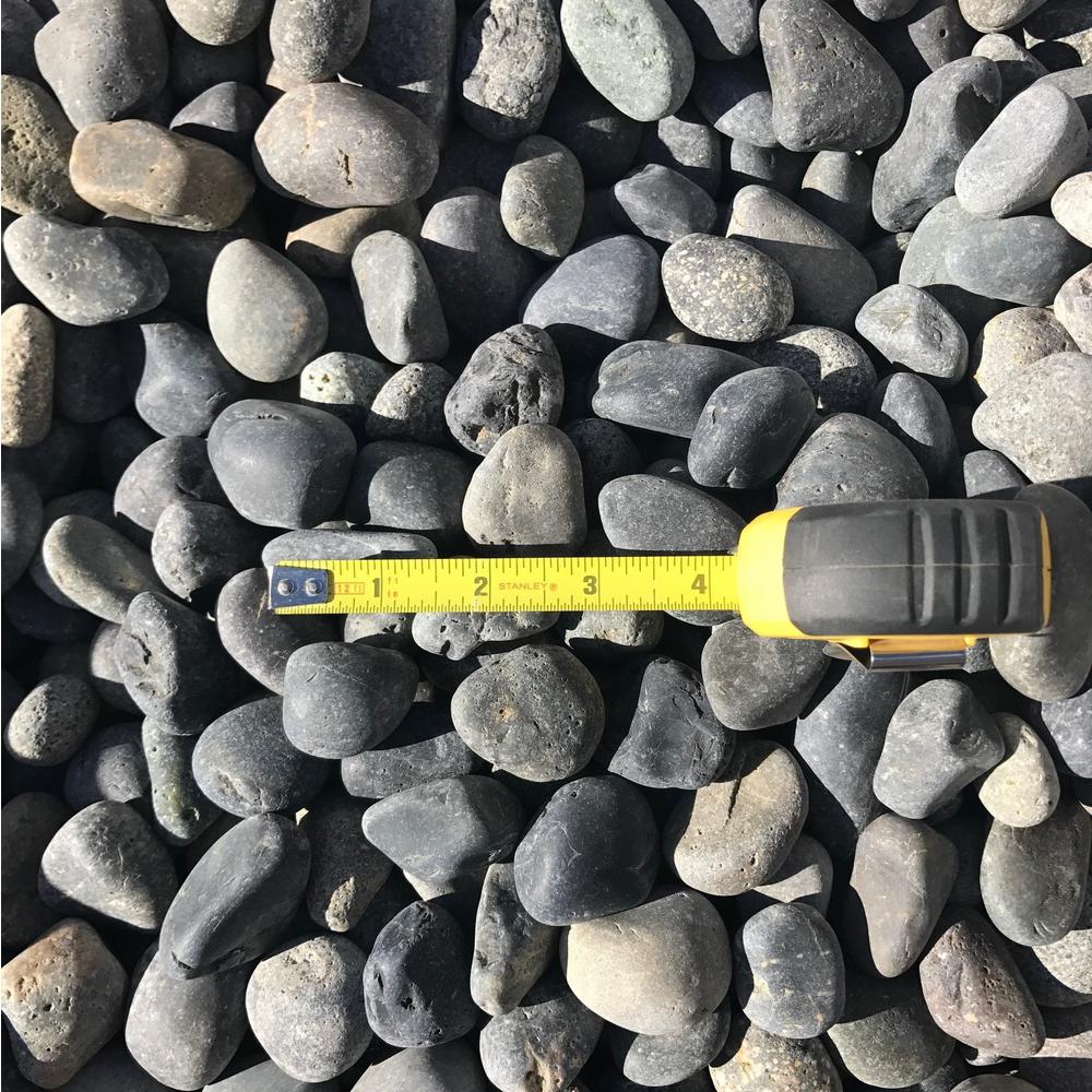 Butler Arts 1/2 in. to 1 in. Black Mexican Beach Pebble (500 lbs. Mini Sack)