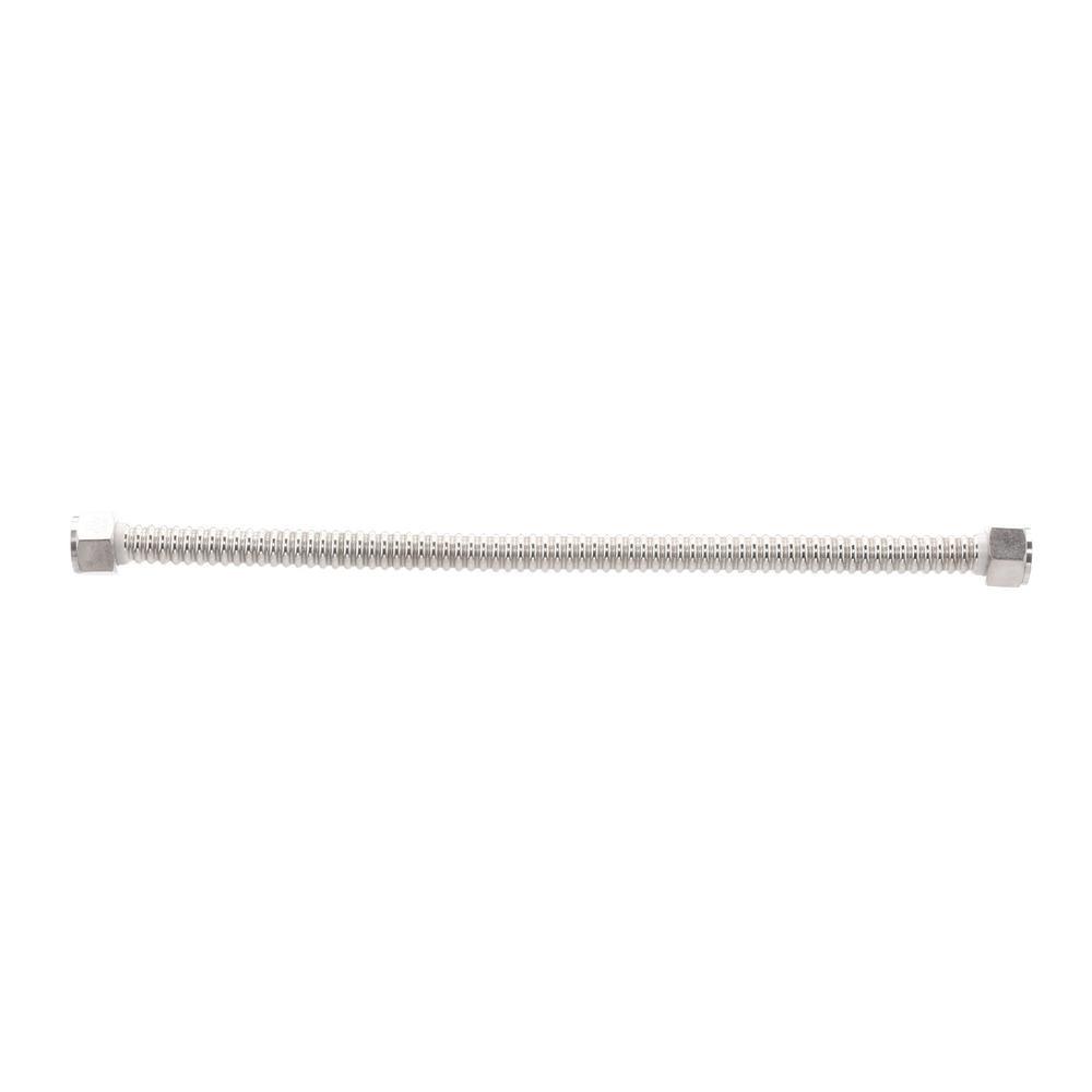 18 in. x 3/4 in. FIP x 3/4 in. FIP Corrugated Stainless Steel Water Supply Connector - Super Arbor