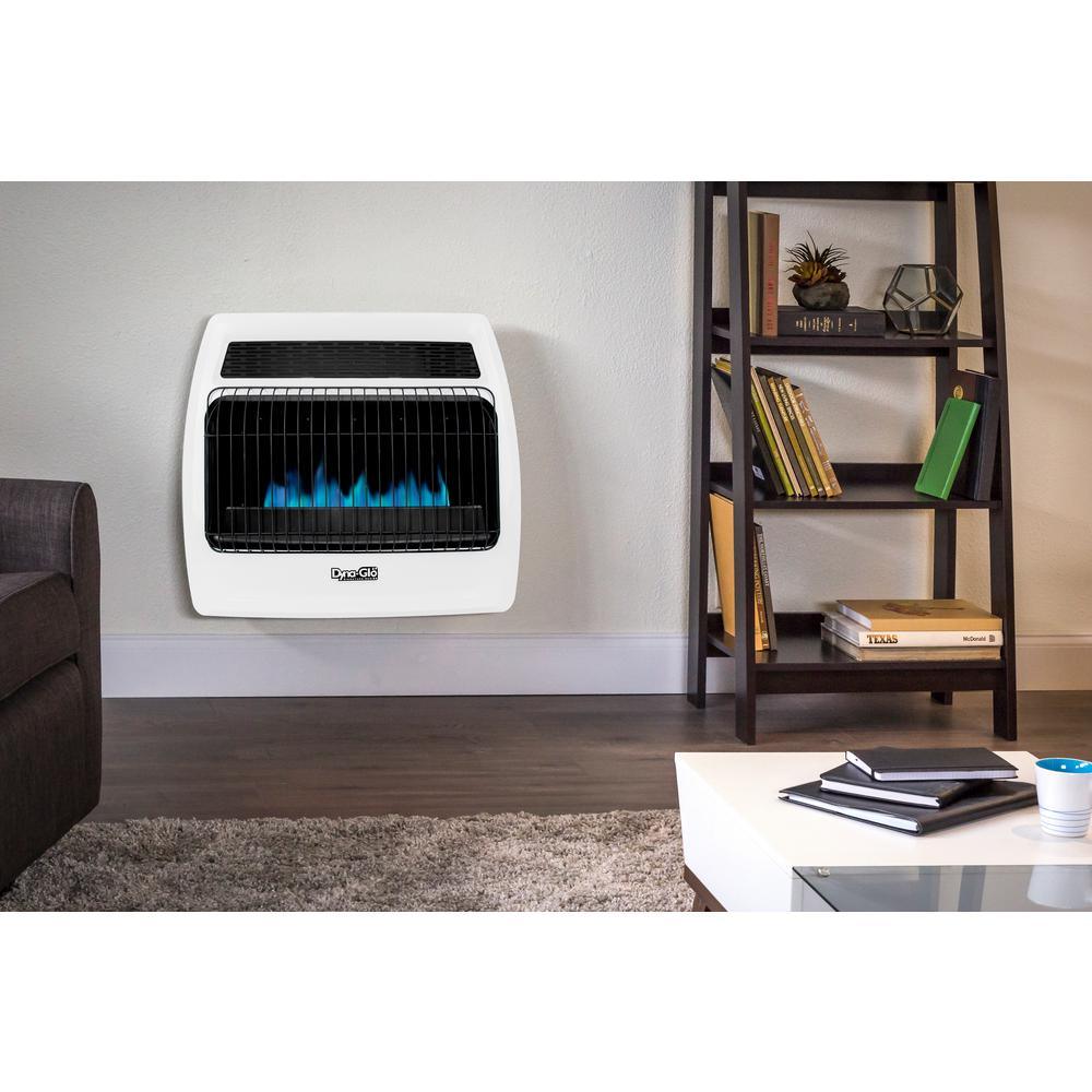 30,000 BTU Blue Flame Vent Free Natural Gas Thermostatic Wall Heater - Super Arbor