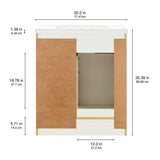 Style Selections Cauley 30-in White Single Sink Bathroom Vanity with White Cultured Marble Top