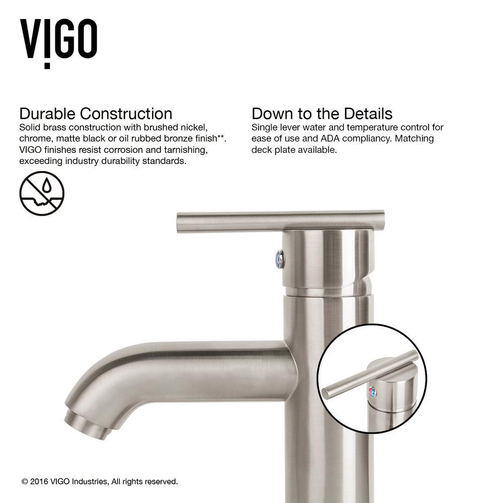 Dianthus White Matte Stone Vessel Bathroom Sink and Seville Bathroom Vessel Faucet in Brushed Nickel - Super Arbor