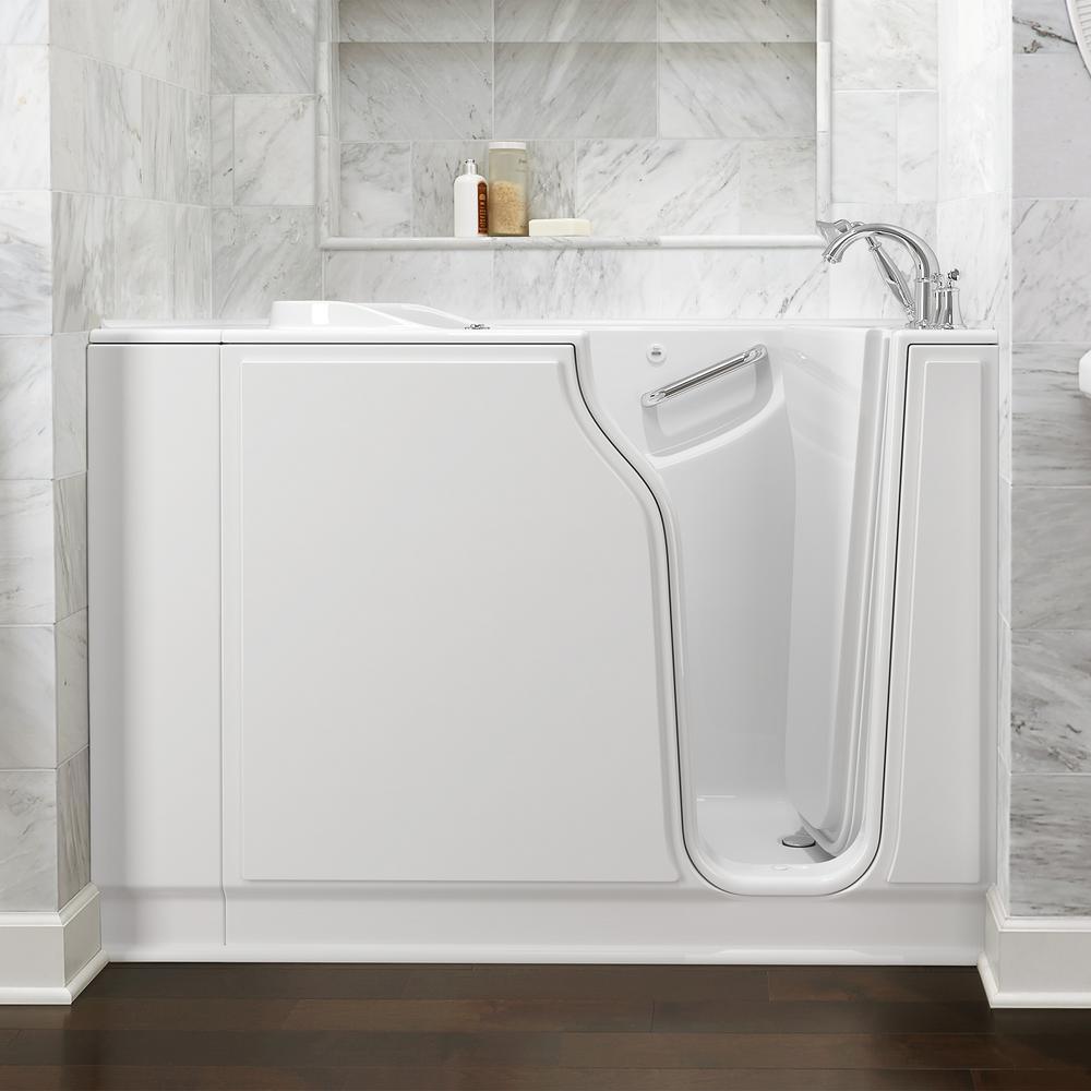 Gelcoat Value Series 52 in. Right Hand Walk-In Whirlpool Bathtub in White - Super Arbor