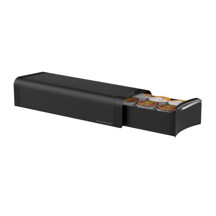 Slim 12-Capacity Black K-Cup Storage Drawer
