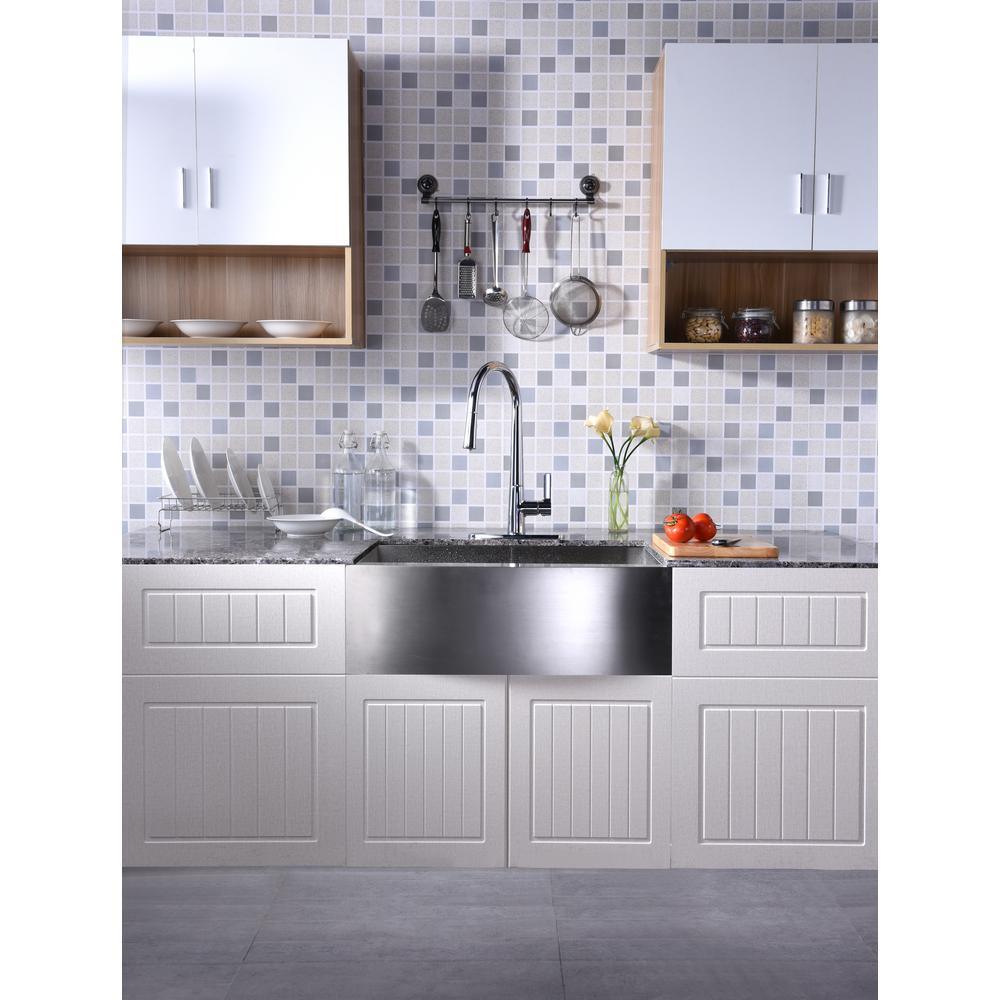 Orbital Single-Handle Pull-Down Sprayer Kitchen Faucet in Polished Chrome - Super Arbor