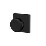 Custom Bowery Matte Black Collins Trim Dummy  Door Knob (2-pack) - Super Arbor