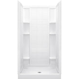 Ensemble 34 in. x 42 in. Single Threshold Shower Floor in White - Super Arbor