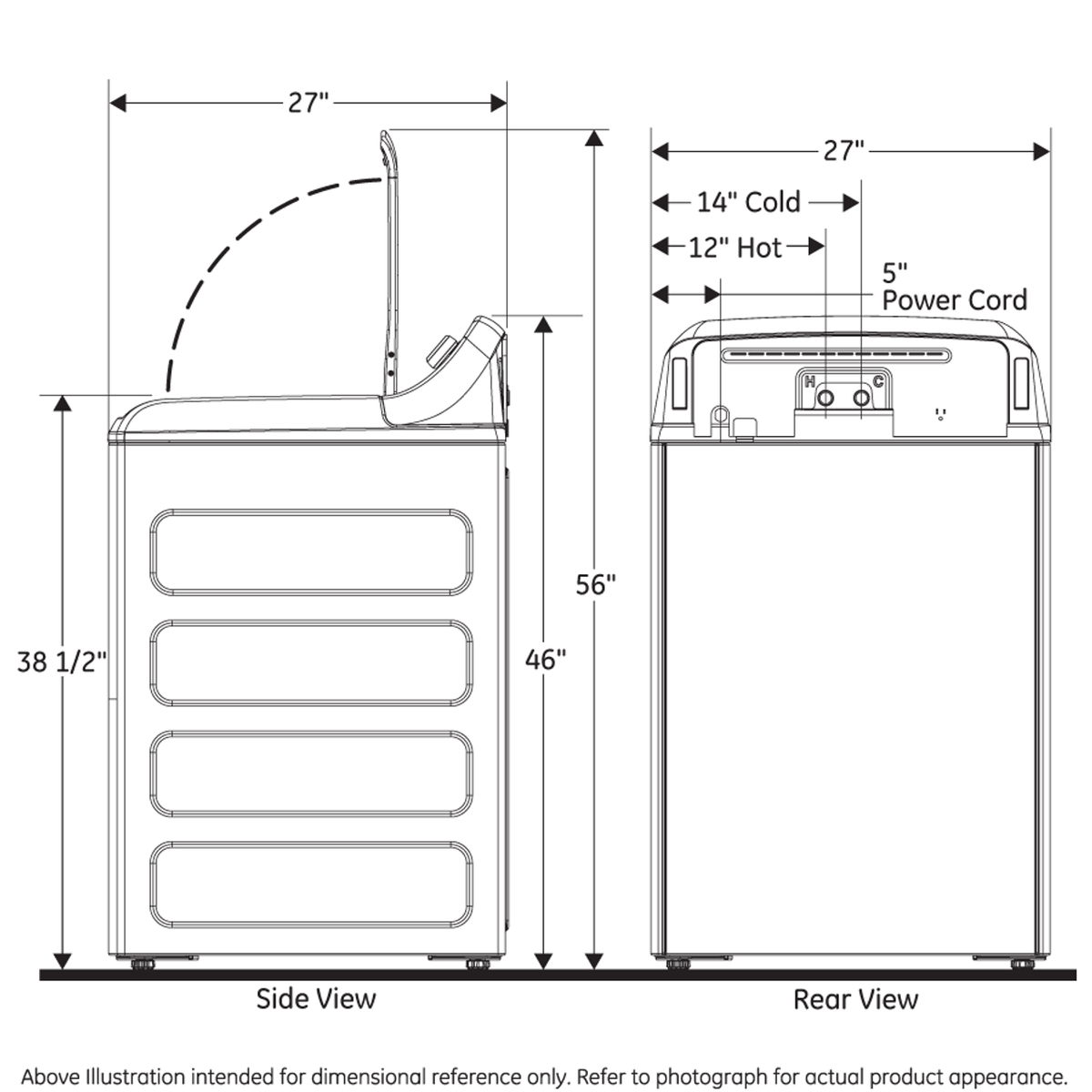 GE 4.8-cu ft High Efficiency Top-Load Washer, Diamond Gray/White, ENERGY STAR (GTW720 Series)