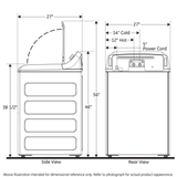 GE 4.8-cu ft High Efficiency Top-Load Washer, Diamond Gray/White, ENERGY STAR (GTW720 Series)
