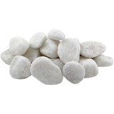 Rain Forest 1 in. to 2 in., 20 lb. Medium Snow White Pebbles - Super Arbor