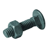 Everbilt 3/8 in. x 2 in. Galvanized Steel Metal Carriage Bolt and Nut (10-Sets Per Bag)