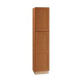Home Decorators Collection Newport 18 in. W x 24 in. D x 84 in. H Assembled Plywood Pantry Kitchen Cabinet in Cinnamon with 4ROT Soft Close RH