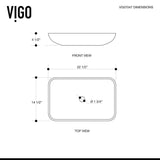VIGO Glass Vessel Bathroom Sink in Russet and Niko Faucet Set in Antique Rubbed Bronze