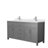 Beckett 42 in. W x 22 in. D Single Vanity in White with Cultured Marble Vanity Top in White with White Basin - Super Arbor