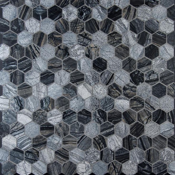 MSI Henley Hexagon 12 in. x 12 in. x 10 mm Textured Marble Mesh-Mounted Mosaic Tile (10 sq. ft. / case)