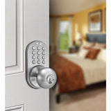 Keyless Satin Nickel Entry Door Knob, Keyed Alike - Super Arbor