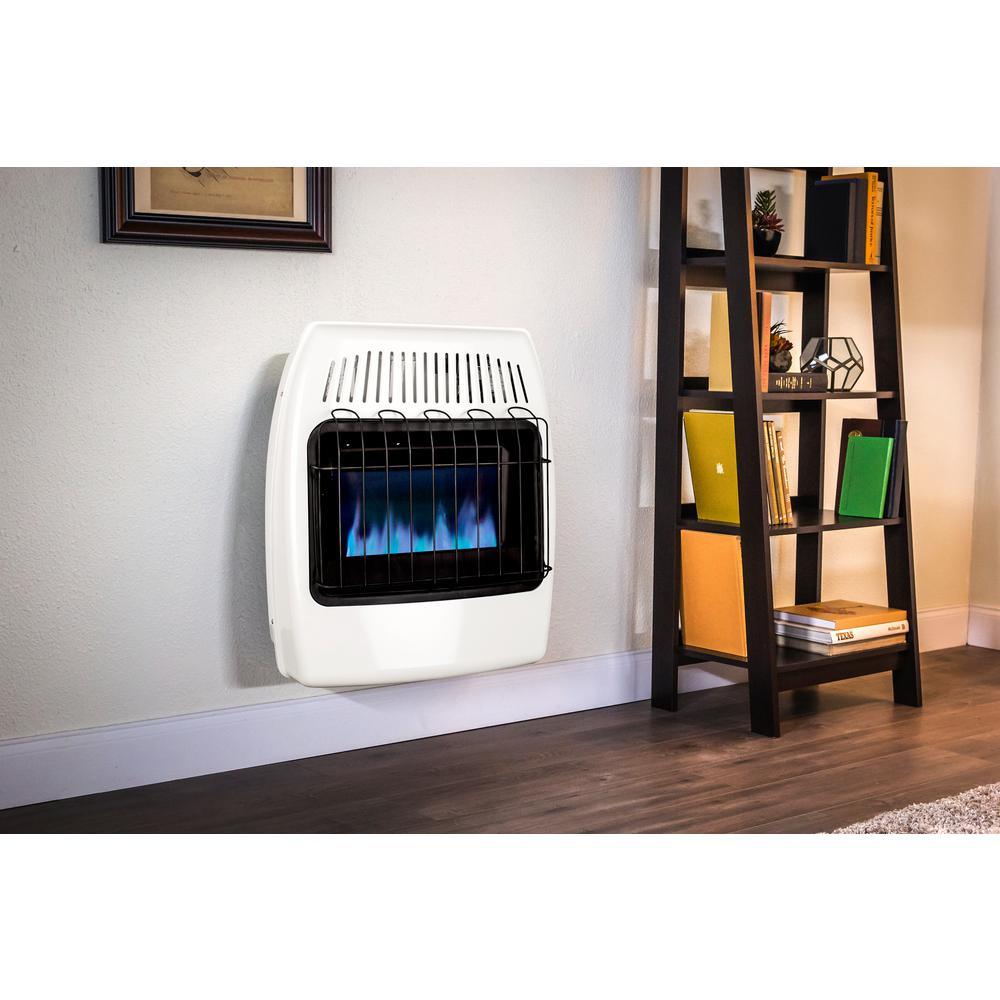 20,000 BTU Vent Free Natural Gas Blue Flame Wall Heater - Super Arbor