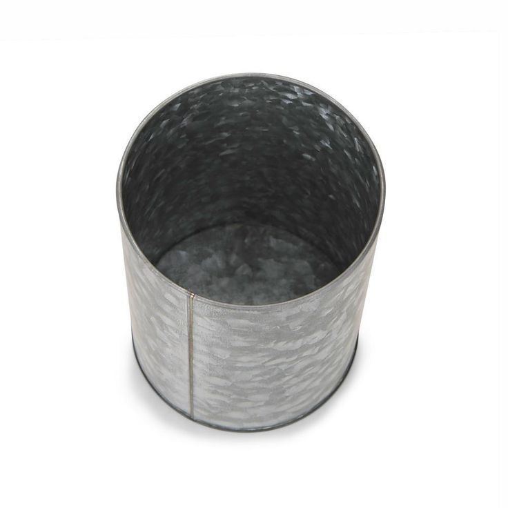 Silver Galvanized Utensil Holder Kitchen Condiment Organizer