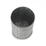 Silver Galvanized Utensil Holder Kitchen Condiment Organizer