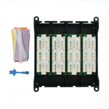 Structured Media Twist and Mount Patch Panel with 24 Cat 6 Ports - Black - Super Arbor