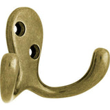 1-13/16 in. Matte Black Double Wall Hook (4-Pack)