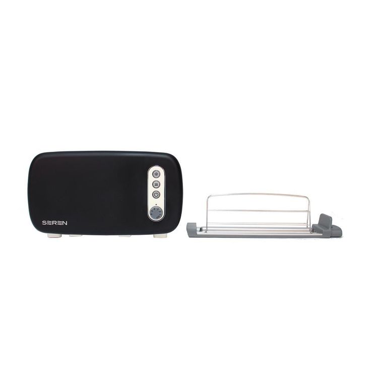 Seren 2-Slice Black Long Slot Toaster