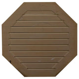 22 in. x 22 in. Octagon Primed Polyurethane Paintable Gable Louver Vent - Super Arbor