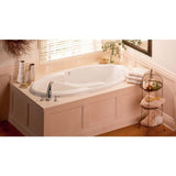 Ariel III 72 in. Acrylic Reversible Drain Oval Drop-In Whirlpool Bathtub with Heater in White