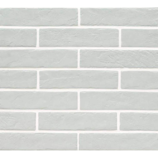 Capella Fog Brick 2 in. x 10 in. Matte Porcelain Floor and Wall Tile (5.15 sq. ft. / case)