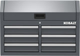 Kobalt 36-in W x 18-in H 6-Drawer Steel Tool Chest (Gray)