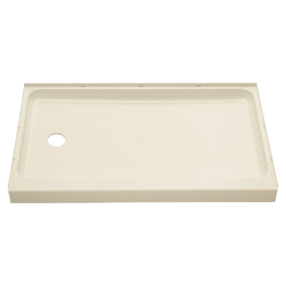 Ensemble 60 in. x 30 in. Single Threshold Shower Base with Left-Hand Drain in White - Super Arbor