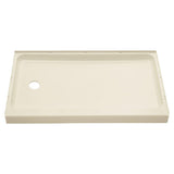 Ensemble 60 in. x 30 in. Single Threshold Shower Base with Left-Hand Drain in White - Super Arbor