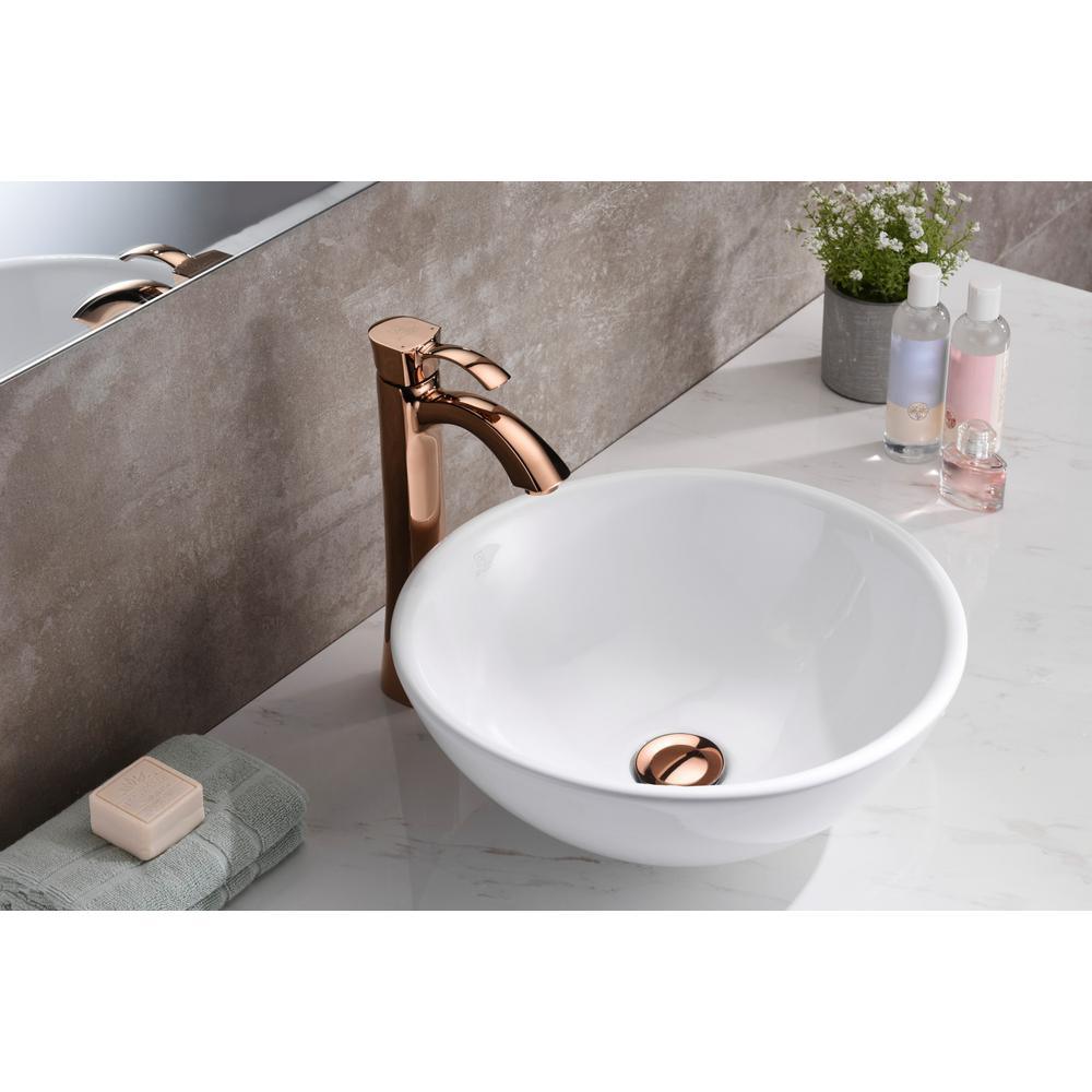 Deux Series Ceramic Vessel Sink in White - Super Arbor