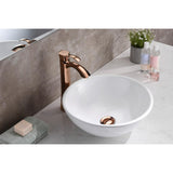 Deux Series Ceramic Vessel Sink in White - Super Arbor