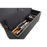 4-Gun Storage Camouflaged Entryway Bench in Brown - Super Arbor