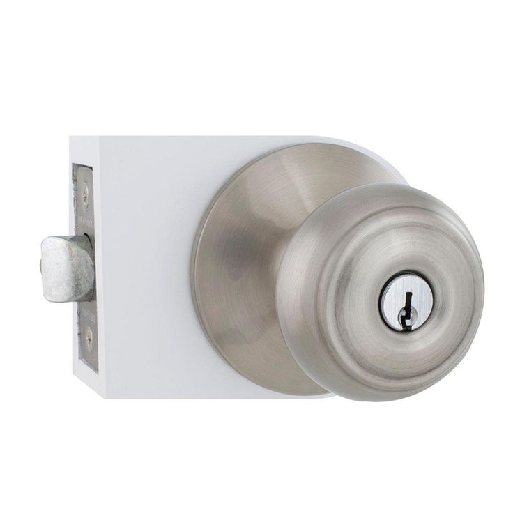 Hartford Satin Nickel Keyed Entry Door Knob