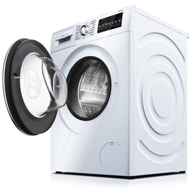 Bosch 800 2.2-cu ft High Efficiency Stackable Front-Load Washer (White/Chrome Trim) ENERGY STAR
