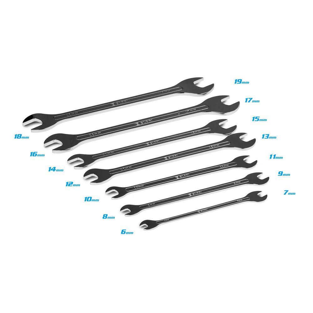 Metric Super-Thin Open End Wrench Set (7-Piece) - Super Arbor