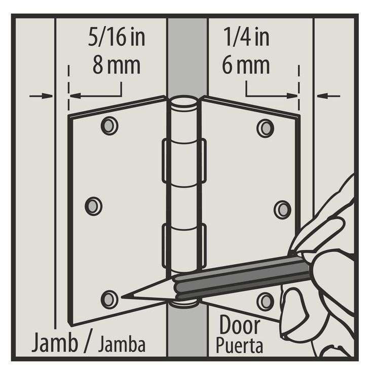 4 in. Satin Nickel 5/8 in. Radius Door Hinge