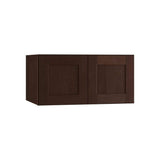Home Decorators Collection Newport 27 in. W x 24 in. D x 12 in. H Assembled Plywood Wall Bridge Kitchen Cabinet in Manganite with Soft Close