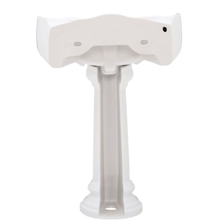 Pegasus Victoria 26 in. Pedestal Combo Bathroom Sink for 4 in. Centerset in White