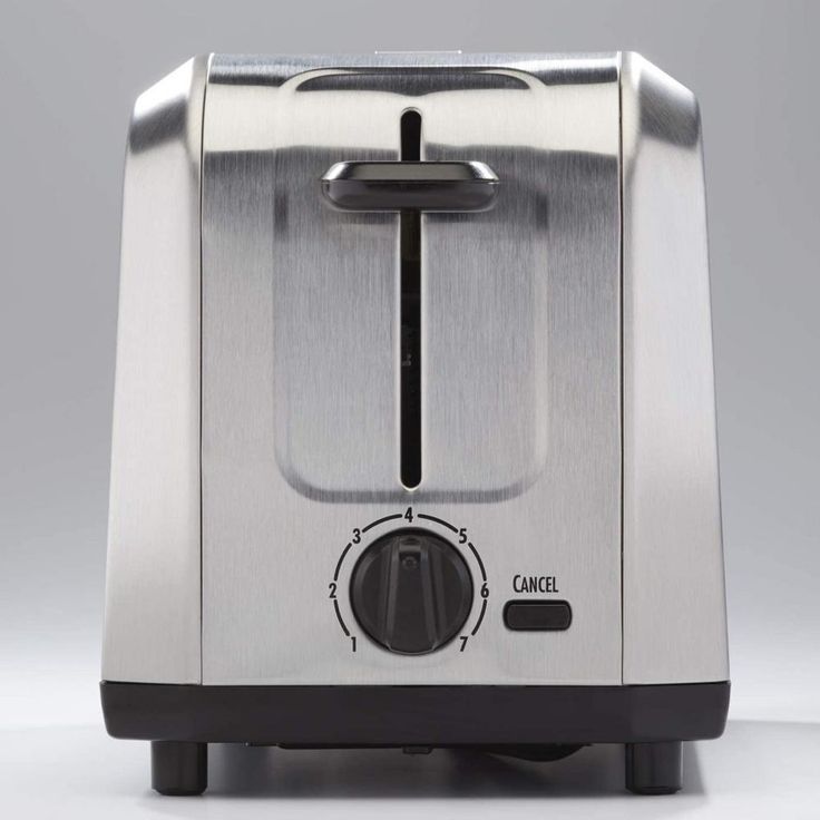 Stainless Steel 2 Slice Toaster with Extra Wide Slots
